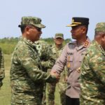 Kapolres Garut Sambut Menhan Sjafrie Sjamsudin di Cikelet, Perkuat Keamanan Wilayah Selatan